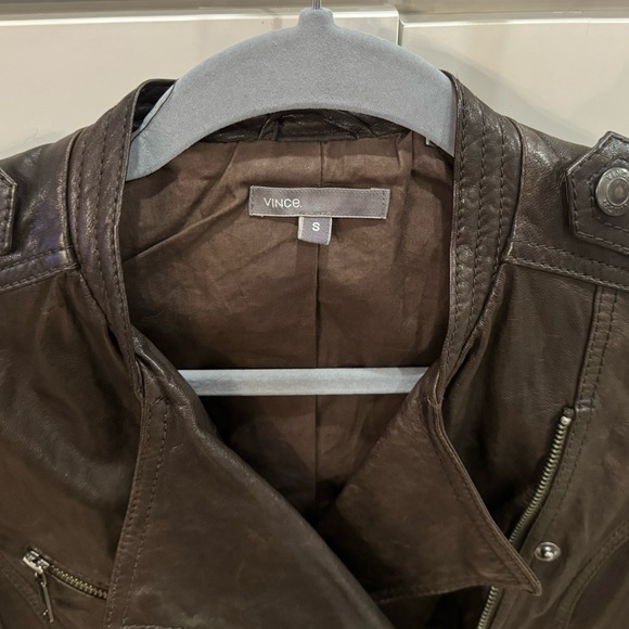 Vince Leather Jacket - Small - Picture 3 of 8